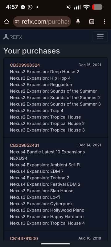 reFX nexus 42 expansions