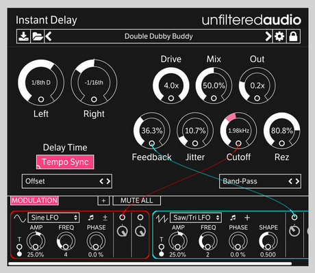 Unfiltered Audio Instant Delay