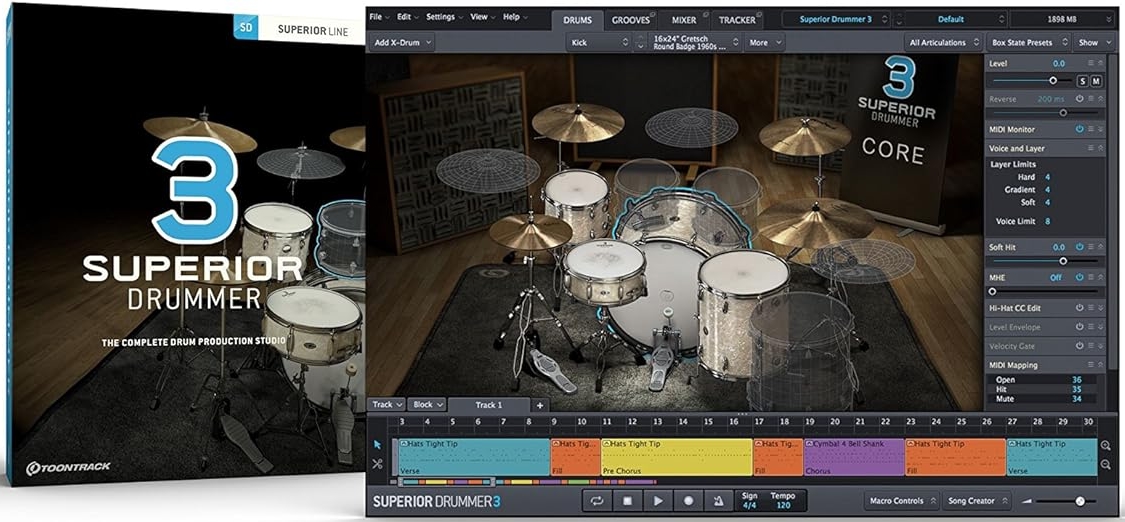 Toontrack Superior Drummer     3 (Full Version)