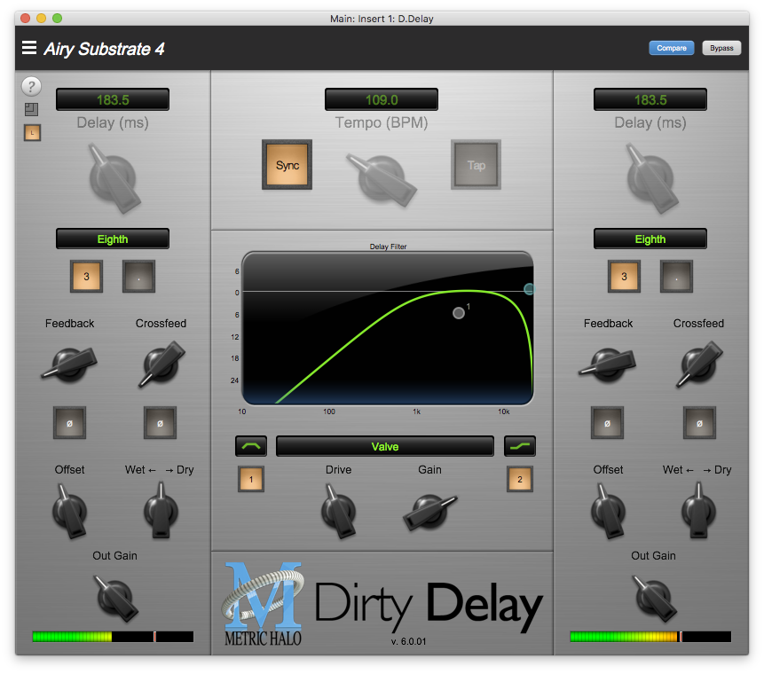 Metric Halo Dirty delay