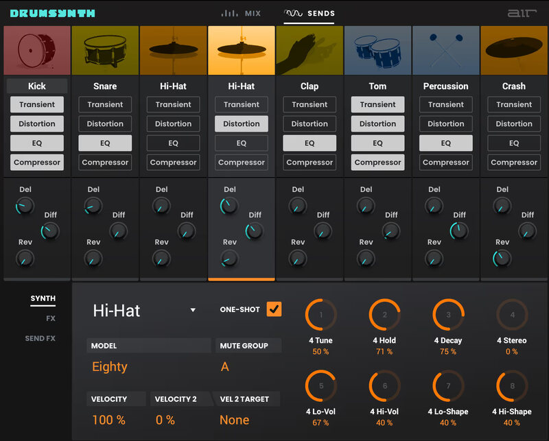 Air Music Tech DrumSynth Drum Designer Synth  (Latest Version)