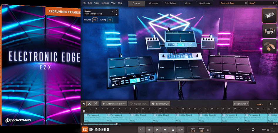 Toontrack Electronic Edge  EZX