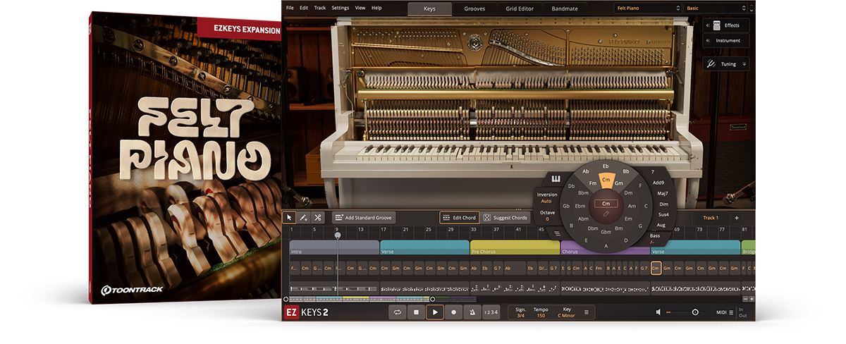 Toontrack EKX  EZkeys - Felt Piano