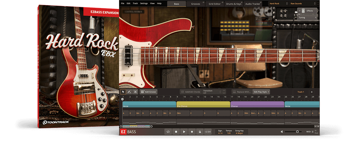 Toontrack EBX EZbass  - Hard  Rock