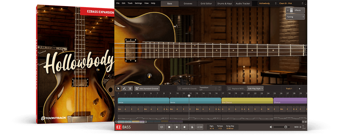 Toontrack EBX EZbass  -  Hollowbody
