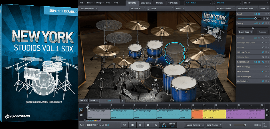 Toontrack New York Studios    Vol. 1 SDX