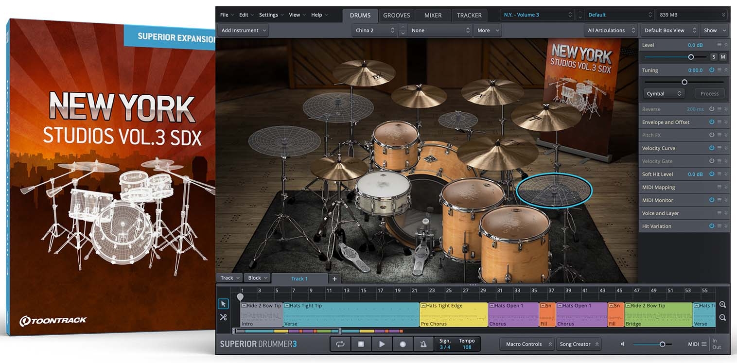 Toontrack New York Studios Vol. 3  SDX