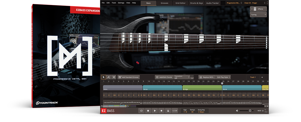 Toontrack EBX EZbass - Progressive  Metal
