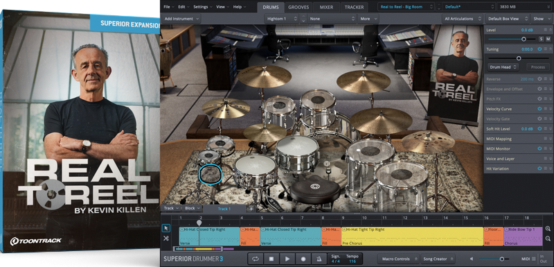 Toontrack SDX - Real to Reel - for     Superior Drummer 3