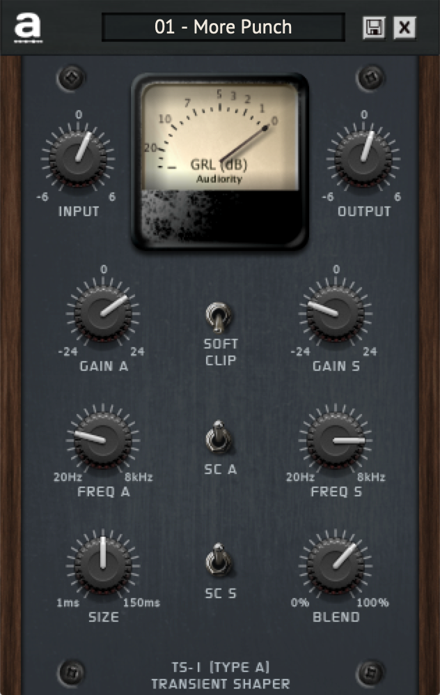 Audiority TS-1 Transient Shaper