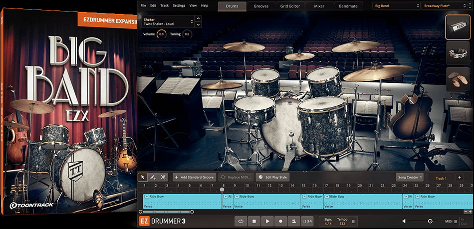 Toontrack EZX Big Band - for EZdrummer 3