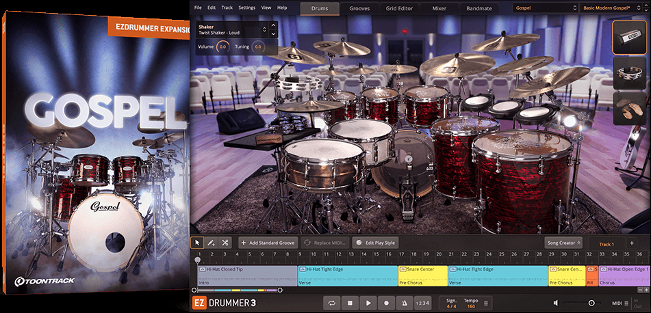 Toontrack EZX Gospel - for  EZdrummer 3