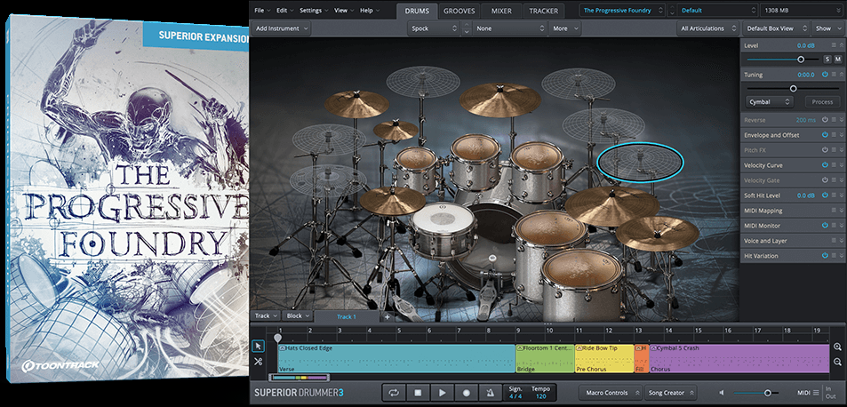 Toontrack The Progressive  Foundry SDX