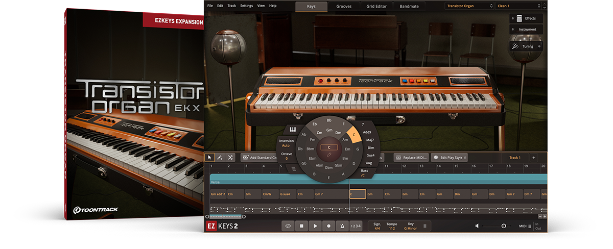 Toontrack EKX - Transistor  Organ | EZkeys Expansion