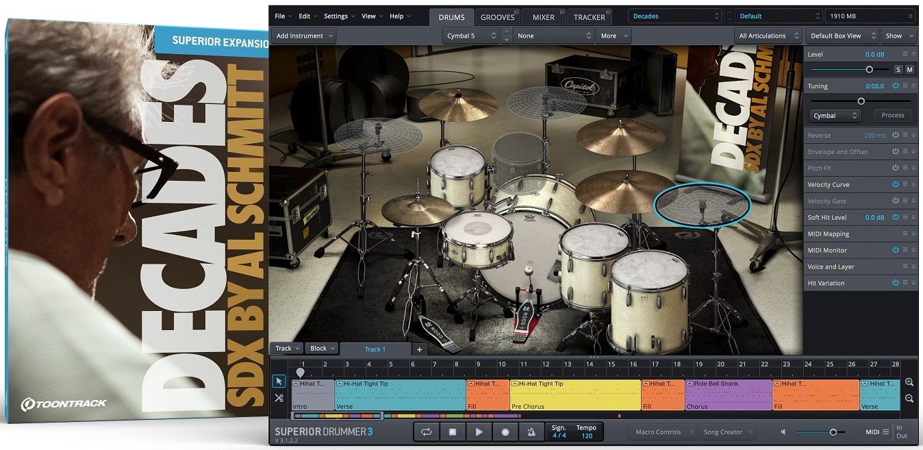 Toontrack Decades SDX - for Superior     Drummer 3