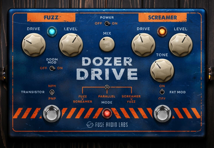 Fuse Audio Labs Dozer-Drive - Dual Drivology Pedal