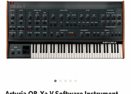 Arturia Ob-x software synth