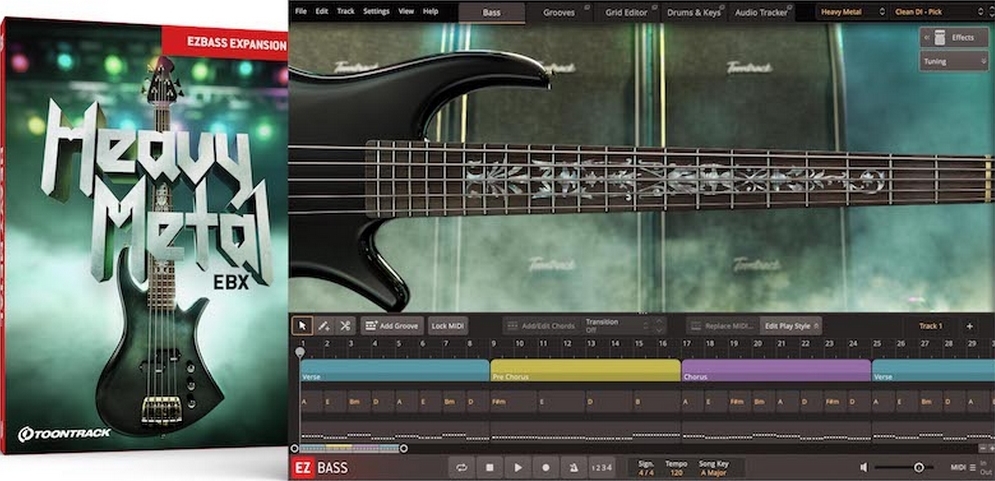 Toontrack Heavy Metal EBX - for EZbass
