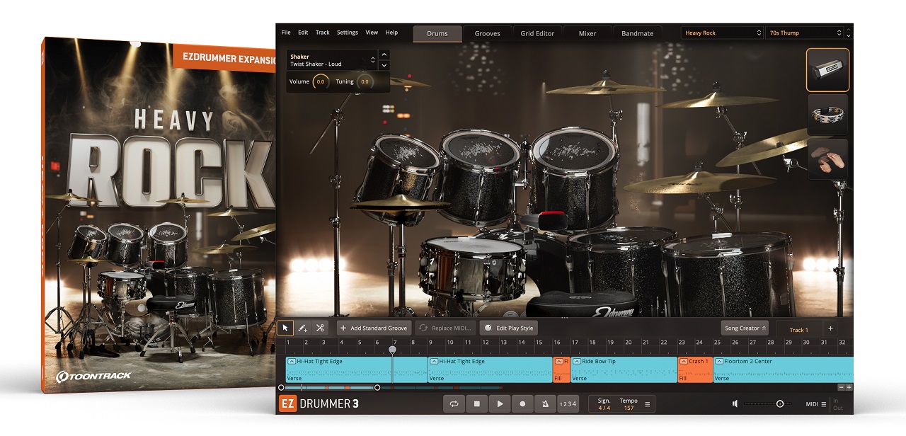 Toontrack Heavy Rock EZX -  for EZdrummer 3
