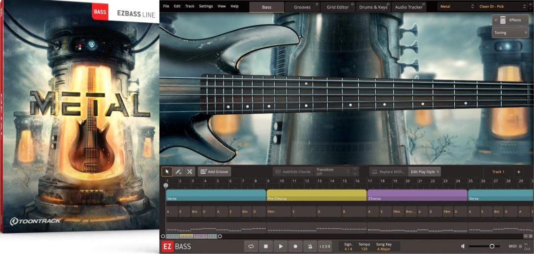 Toontrack Metal EBX - for EZbass