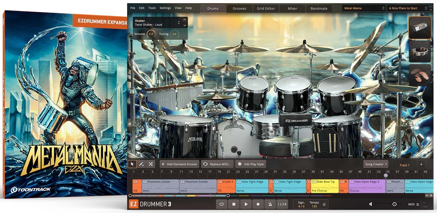 Toontrack EZX - Metal Mania - for    EZdrummer 3