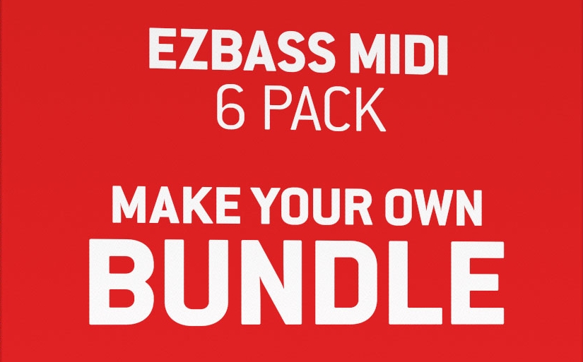 Toontrack EZbass Midi 6 Pack (6 midi  of your choice)
