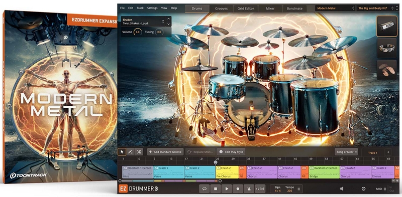 Toontrack Modern Metal EZX - for EZdrummer 3