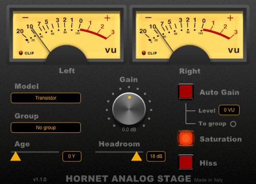 Hornet Plugins AnalogStage