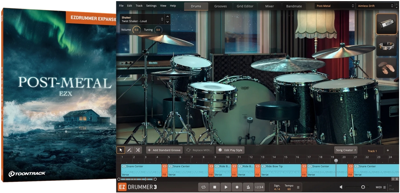 Toontrack Post Metal EZX -    for EZdrummer 3