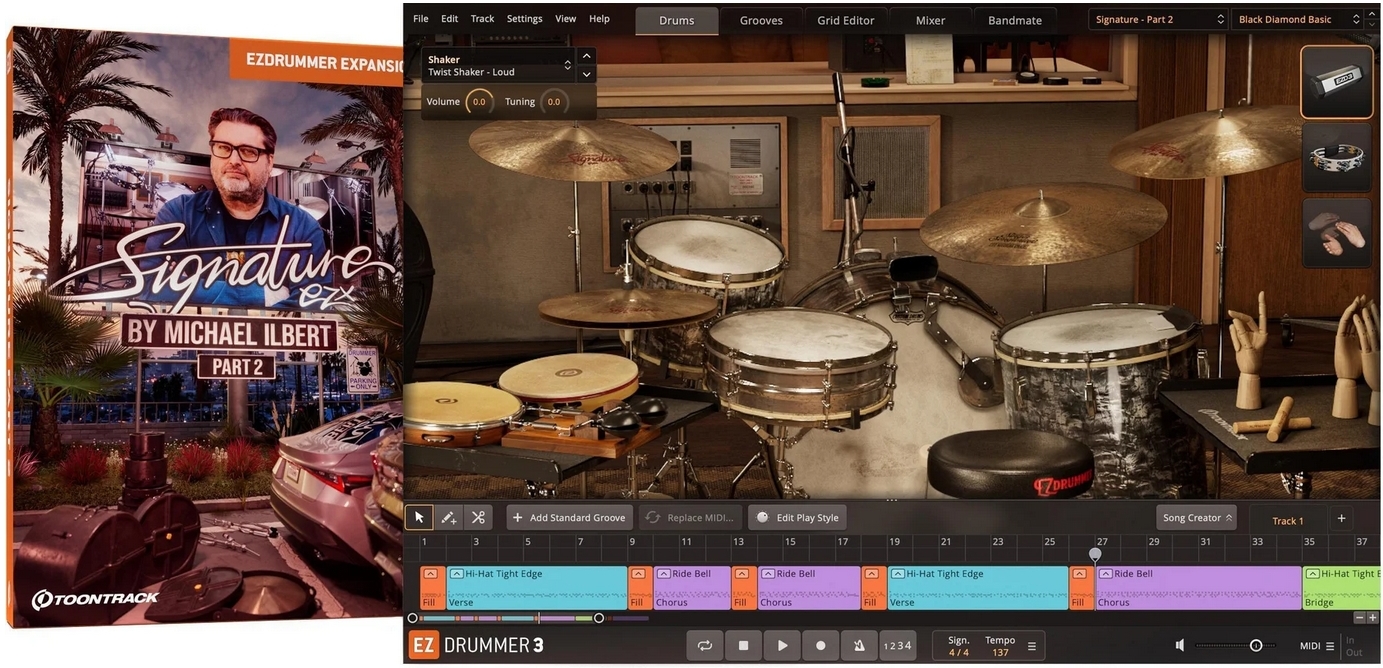 Toontrack Signature Part 2 - EZX for  EZdrummer 3