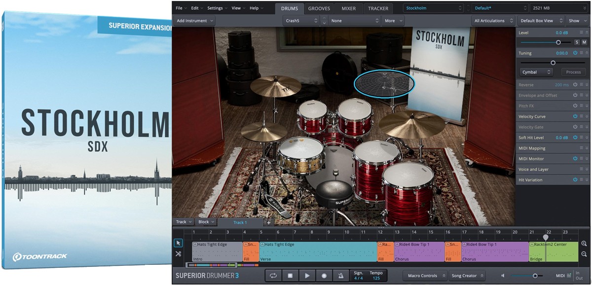Toontrack SDX - Stockholm -     for Superior Drummer 3