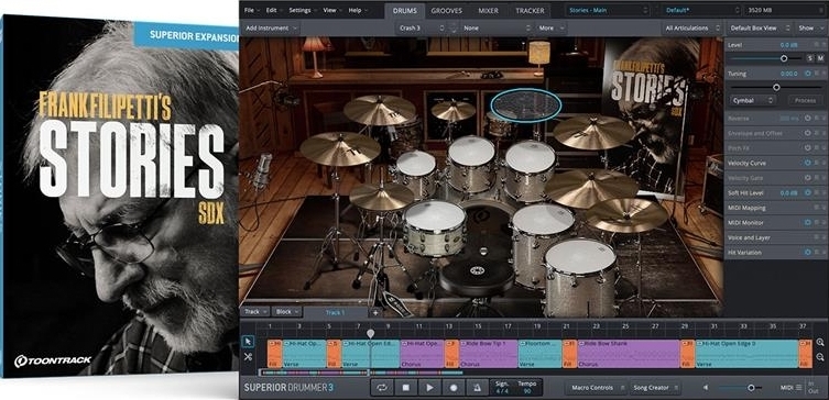 Toontrack SDX - Stories for Superior     Drummer 3