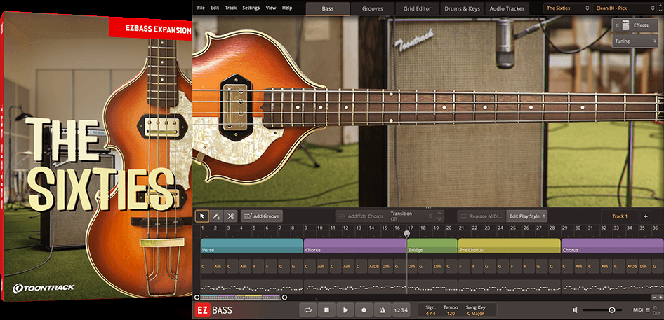 Toontrack The Sixties EBX - for EZbass