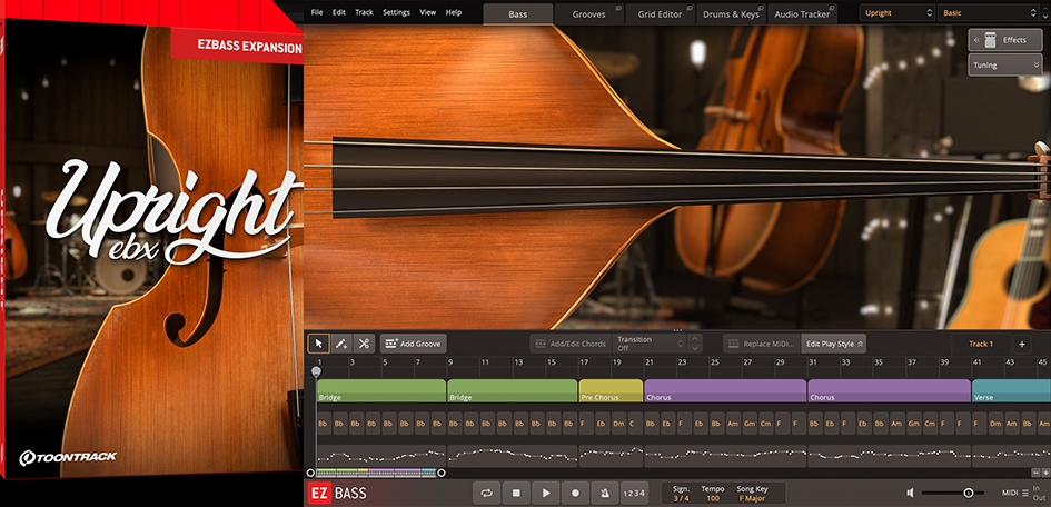 Toontrack Upright EBX   for EZbass